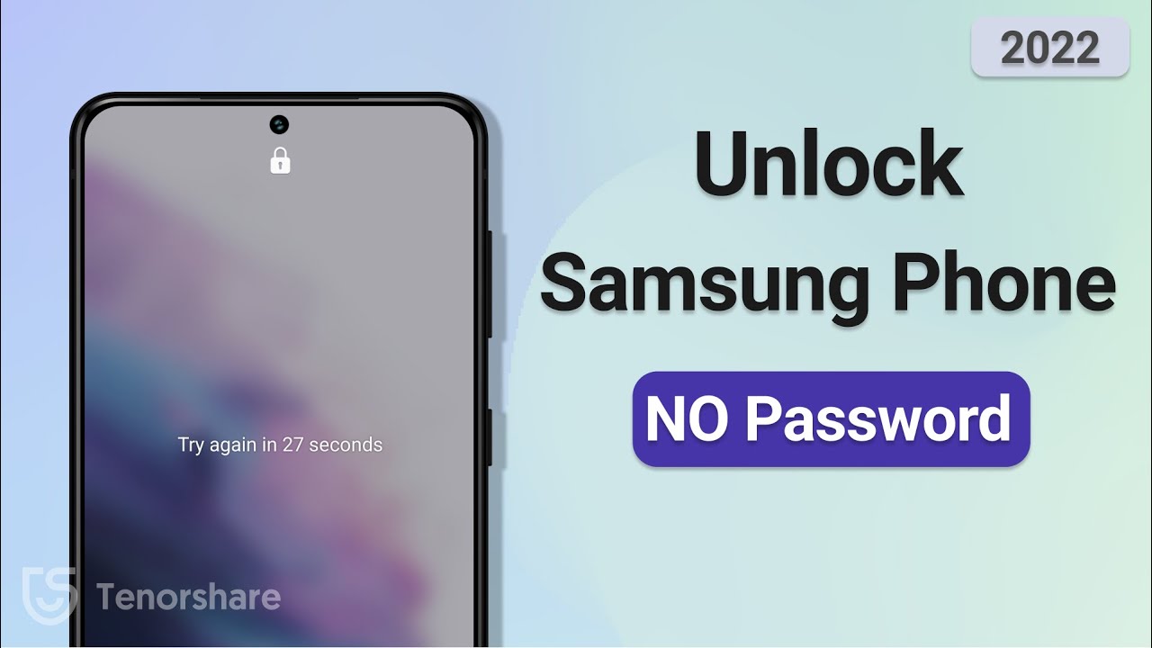 How To Unlock Samsung Phone Without Password - Youtube