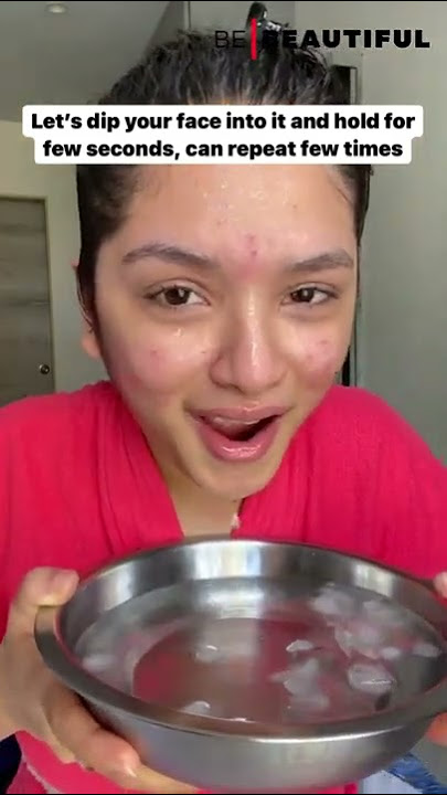 We Tried The Ice Wash Facial Trend | Skin Care Hacks | Be Beautiful #Shorts