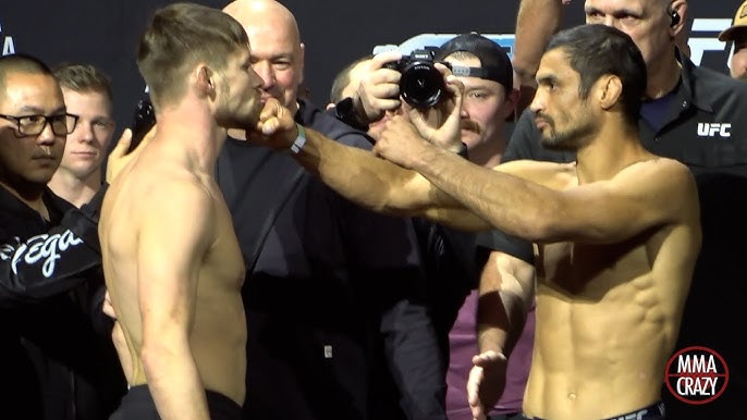 UFC 310: Bryce Mitchell vs. Kron Gracie Weigh-In Face Off - YouTube