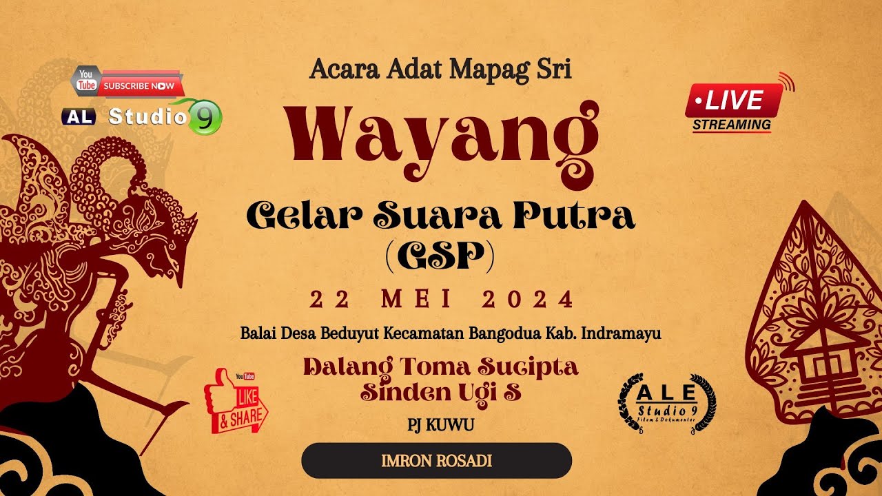 Live | Wayang Gelar Suara Putra (GSP) | Balai Desa Beduyut Kecamatan Bangodua Kab. Indramayu