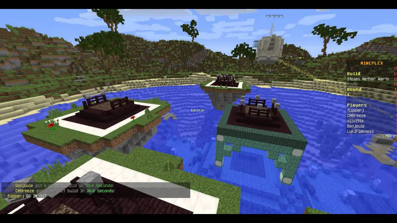 SPEED BUILDERS на сервере mineplex #1 - YouTube