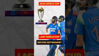 RO-KO KA LAST WORLD CUP🏆 & LAST CHANCE ✅#worldcup2027 #odiworldcup #roko #rohitvirat #lastworldcup