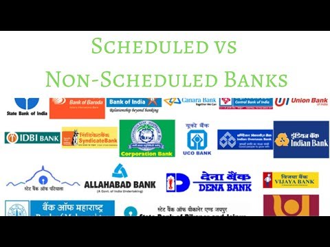 Difference between Scheduled Banks & Non-Scheduled Banks in India