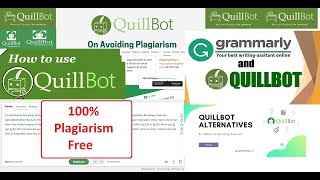 How to Remove Plagiarism using Grammarly and Quillbot, Online Grammar Check and Correction.