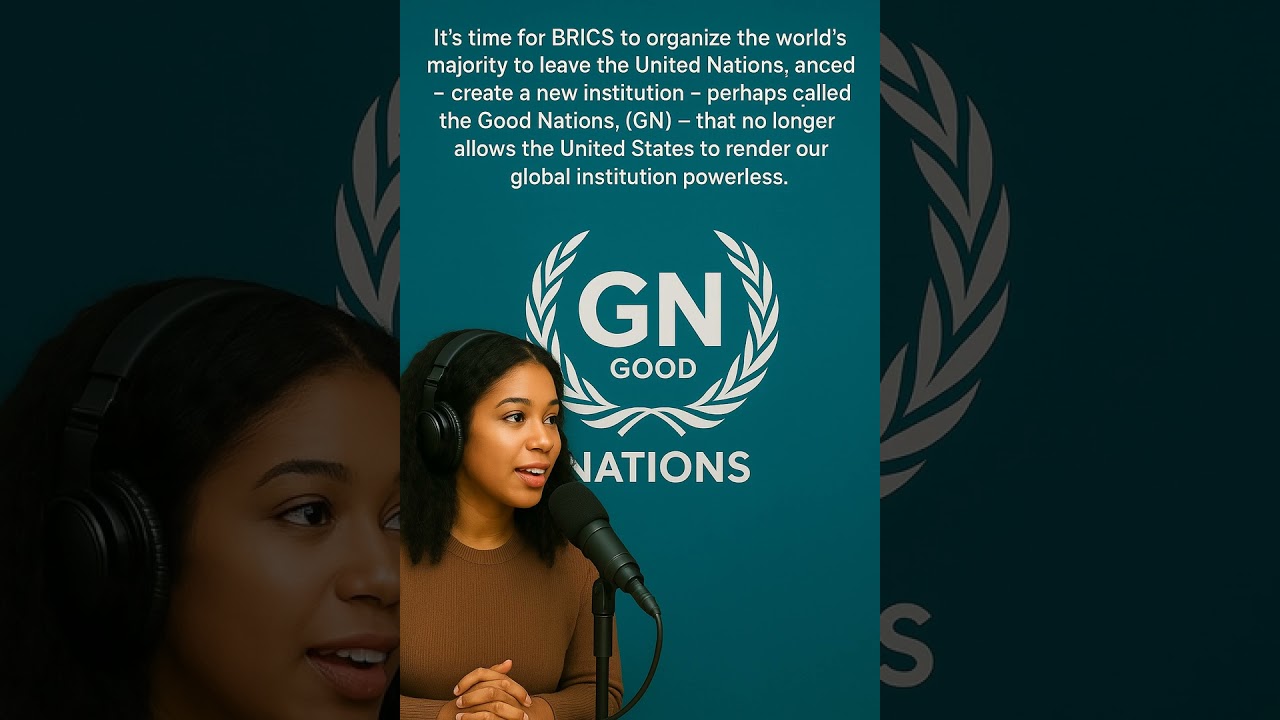 BRICS 2025 Rio de Janeiro -Leaving the UN for the GN (Good Nations) to Raise Global Living Standard
