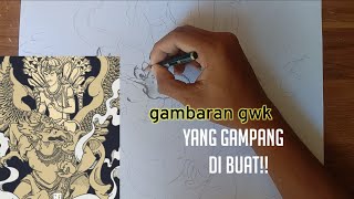 membuat gambaran patung GWK ☺️🙏