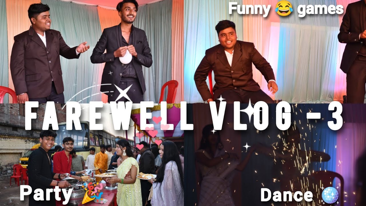 FAREWELL VLOG -3 | My School Farewell 🥳| Class 12th Science Students 😍 ...