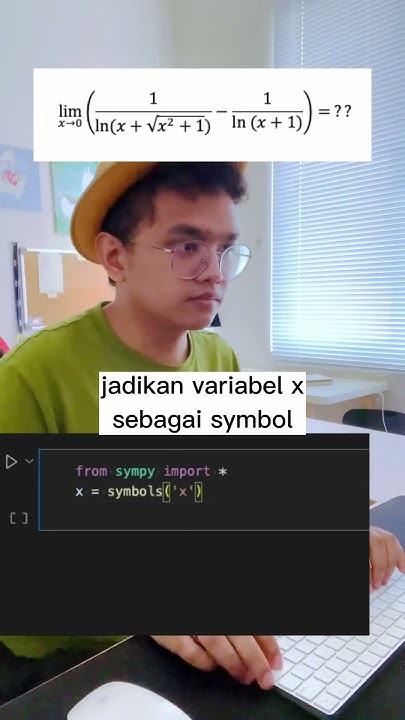 Solusi cepat Limit dengan Python - Coding 1 Menit #coding #matematika # ...