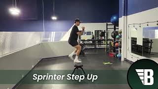 Sprinter Step Up Exercise Tutorial