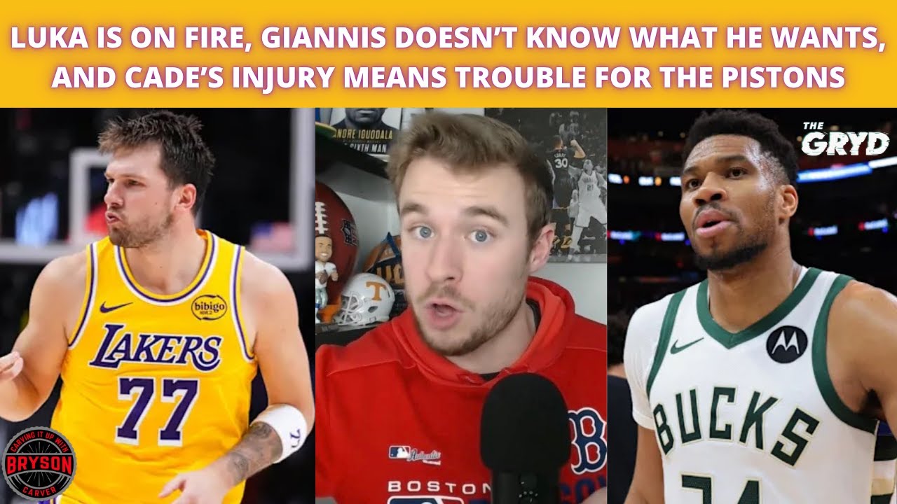 Luka is ON FIRE, Giannis Doesn’t Know What He Wants, and Cade’s Injury Means Trouble for the Pistons