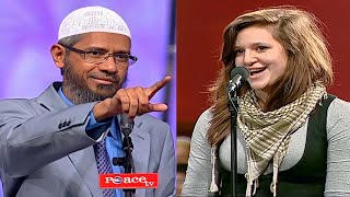 Clever girl from oxford university challenged dr zakir naik about woman dignity in islam