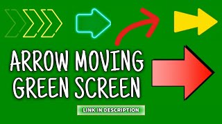 ARROW MOVING GREEN SCREEN NO COPYRIGHT