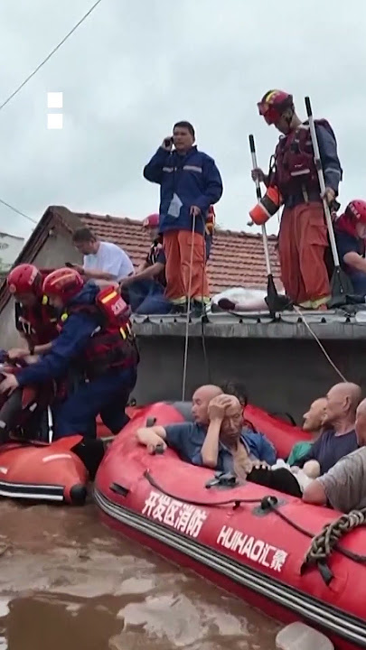 Deadly rains cause severe damage in China’s Beijing | AJ #shorts