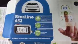 StarLine A63 установка автосигнализации на Хендай Солярис видео Автосигнализация StarLine A63 2CAN+2LIN с обратной связью