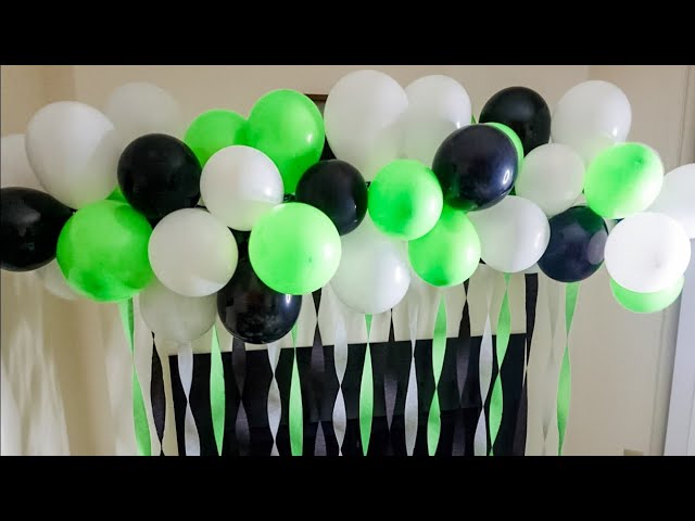 Let's make a super easy balloon garland! We use the fishing line