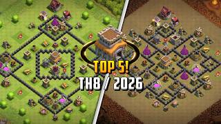 TOP 5! Town Hall 8 (Th8) Hybrid Base Layout + Copy Link 2026 | Clash of Clans screenshot 3