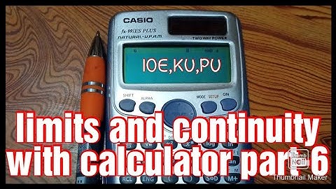 Limits and continuity with calculator best tips and tricks Part-6