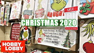 HOBBY LOBBY CHRISTMAS 2020 Grinch Christmas Decorations and more! SHOP WITH ME