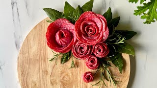 How to make the Salami Roses in four different ways #tutorial #tipsandtricks