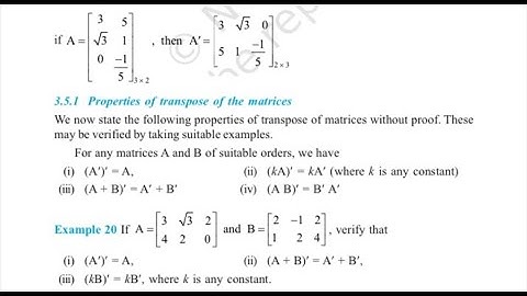 EXERCISE 3.3 EXAMPLES NCERT SOLUTIONS OF MATRICES CHAPTER 3 CLASS 12TH