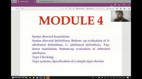 CS304 l Compiler Design I Module 4 I Syntax Directed Translation I KTU I S6 I 2020