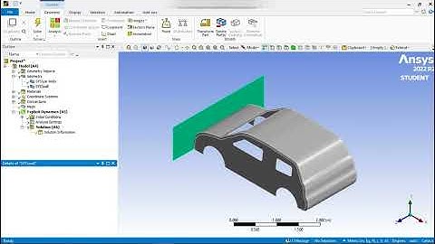 How To Simulate Car Crash Test: Explicit Dynamics