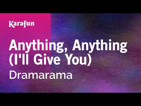 Anything, Anything (I'll Give You) - Dramarama | Karaoke Version | KaraFun