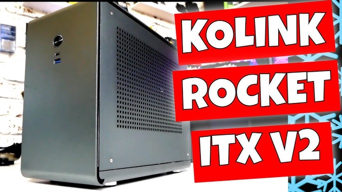 Boitier Mini Tour Mini ITX Kolink Rocket Heavy avec panneau vitré