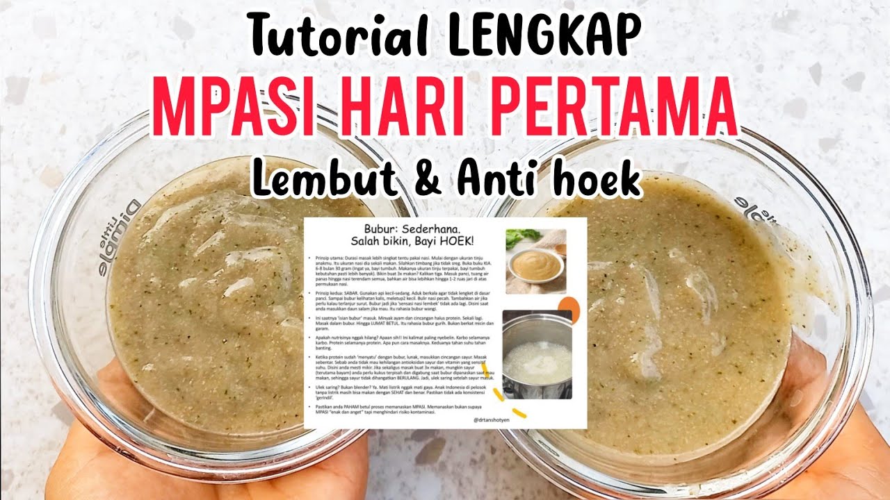 Tutorial MPASI Hari Pertama Lembut & Anti Hoek