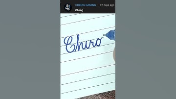 “Chirag” How to Write Your Name in Cursive Writing | #shorts