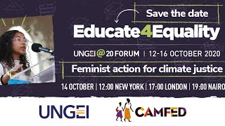UNGEI@20 Forum event:  Feminist action for climate justice