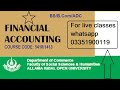 AIOU Financial Accounting 1413 lecture 4 | AIOU Financial Accounting 5418 lectures |Guess 1413 aiou