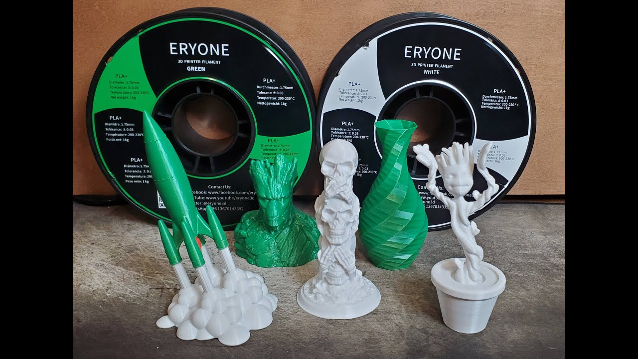 Eryone PLA+ 3D Printer Filament Test and Review 