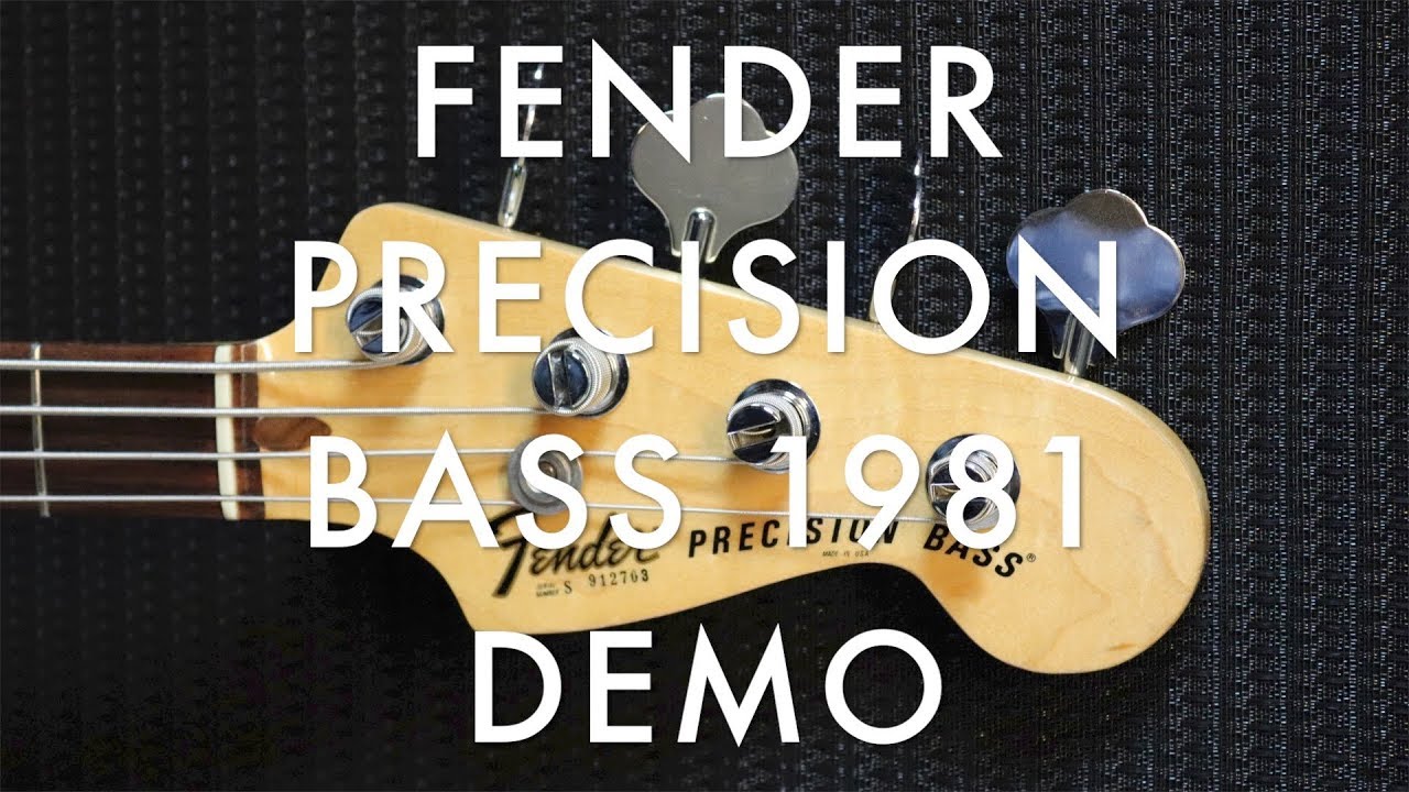 FENDER PRECISION BASS DEMO 1981 RUBY RED
