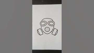 draw a gas mask   #gasmask #drawing #howtodraw