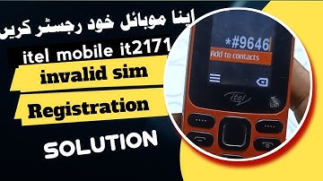 itel mobile it2171 imei change code 💯💯 working|| itel mobile it2171 invalid sim