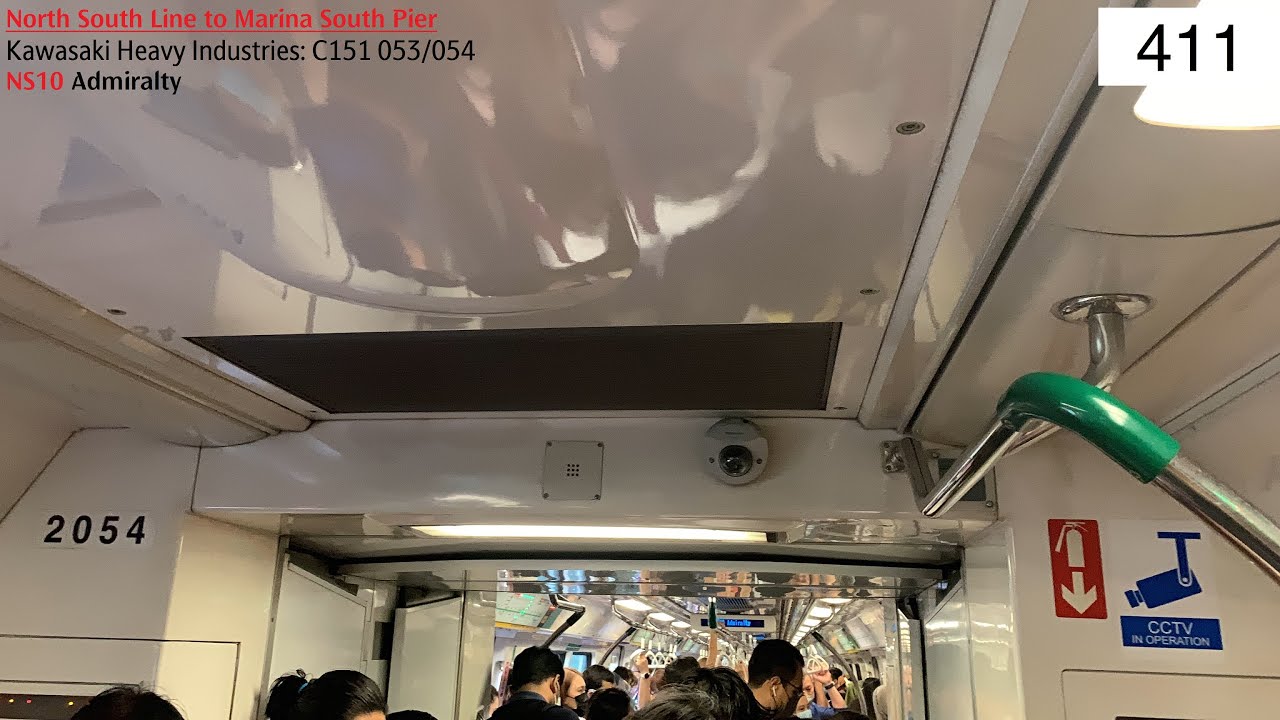 ⁴ᴷ [POINT FAULT - ON HOLD] SMRT Trains, NSL Train Ride [Admiralty ...