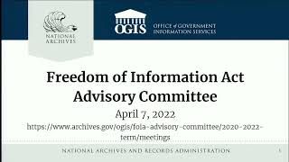 FOIA Advisory Committee Meeting