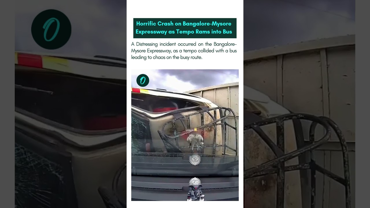 Tempo Collides with Bus on Bangalore-Mysore Expressway, Horrific Incident Reported.. 