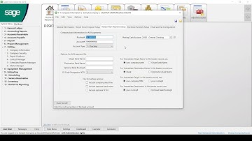How To Enter Company Information in Sage 100 Contractor