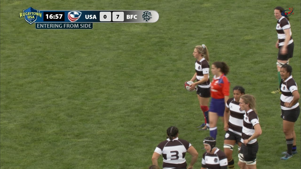 Penalty Kick For Touch: BARBARIANS F.C. (Elinor Snowsill) v U.S.A. EAGLES WOMEN'S Test 4-26-19