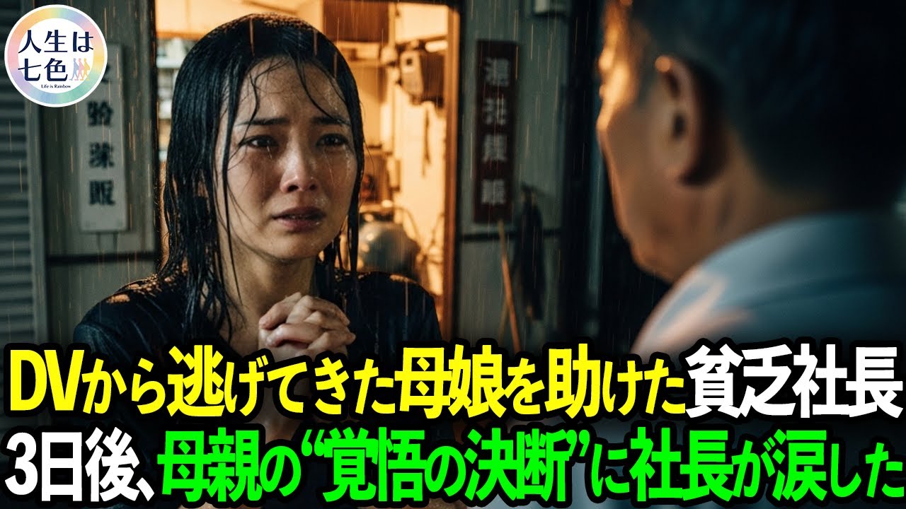 DVから逃げた母娘を助けた貧乏社長。3日後、“覚悟を決めた母親の一言”が社長の人生を変えた