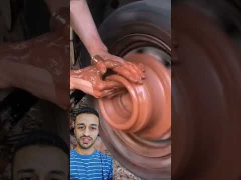 كيف صناعة اواني الفخار بعجلة السيارة فخار فن إبداع اسرار في كتاب