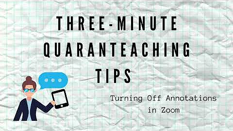 Turning off Annotations in Zoom