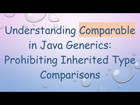 Understanding Comparable in