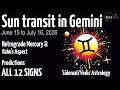Sun Transit In Gemini 2026 Predictions For All 12 Signs Vedic Astrology 