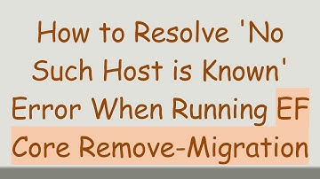 How to Resolve 