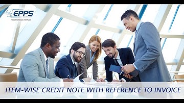 EPPS SMART ERP - Item Wise Credit Note With Reference To Invoice