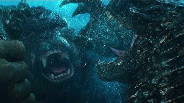 Aircraft Carrier Battle Pt.1 (no background music) - Godzilla vs Kong