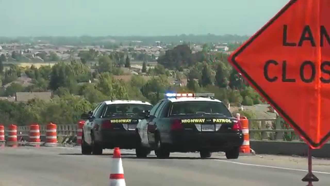 Sacramento California Highway 50 CHP Highway Patrol Road Work YouTube